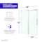 Anzzi 48 in. x 76 in. H Sliding Frameless Shower Door in Brushed Nickel w/ Tsunami Guard Tempered Glass SD-FRLS05901BN - alternate 2
